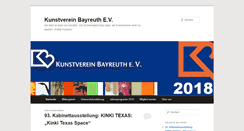 Desktop Screenshot of kunstverein-bayreuth.de