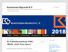 Tablet Screenshot of kunstverein-bayreuth.de